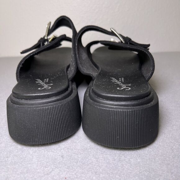 Seychelles Buckle Platform Sandals Women’s Sz 10 Black Anthropologie READ - Picture 5 of 11